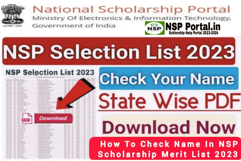 NSP Scholarship 2023 Payment List Of Selected Students