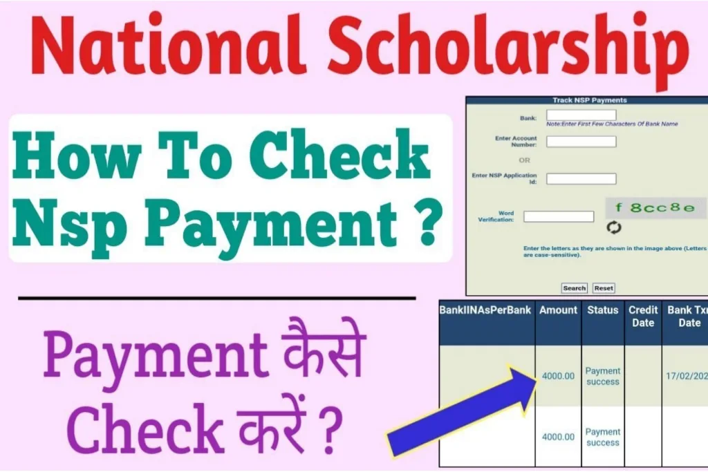 NSP Scholarship 2023 Check Your Payment By Account Number And Application ID